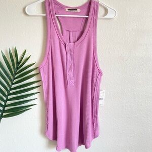 Free People Pink Racerback Tank
